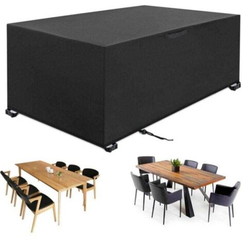 Housse Salon de Jardin Exterieur 242 x 162 x 100cm 420D Oxford Housse Table de , XU,Jardin Bache Salon de Jardin Imperméable Résistant à la Vent Pluie UV Déchirure - KZQ (1/4)