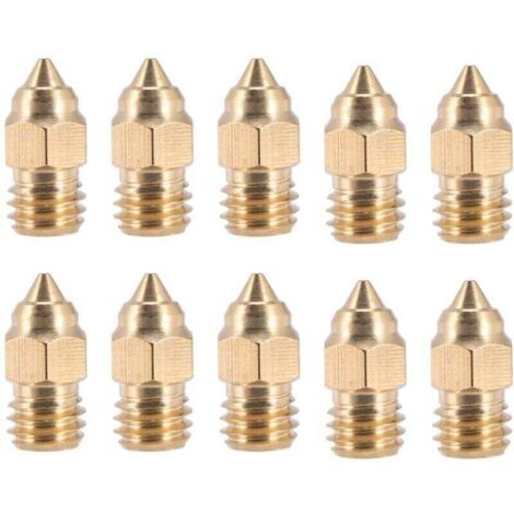 10 PièCes SéRies -6 SE 0.4 MM Buse Hotend , XU,Buses pour -10 V2 -3 -5 SéRie D'Imprimante 3D, produit qualité supérieure, durable et fiable, matériaux sélectionnés , satisfaction garantie - (1/4)