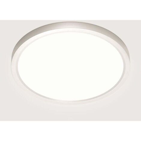 Plafonnier LED, XU, Luminaire 28W 4500K, Lampe de Plafond LED Moderne Salle Blanc Neutre, Imperméable IP44, 22CM, Applicable à Bain, Chambre, Cuisine, Salon, Balcon, Couloir [Classe KZQ - KZQ (1/4)