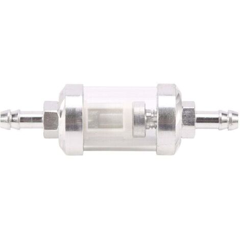 Filtre à Essence Universel pour Moteur PéTrole Brut en Verre Chromé, XU, 5/16 Pouces, 8 Mm, Argent Motos - KZQ