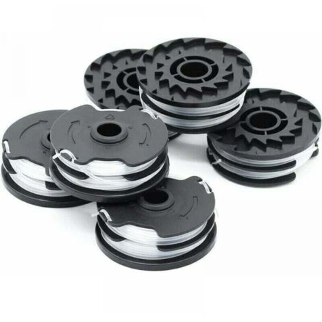 Paquet de 6 bobines de rechange pour tondeuses à gazon LIDL Parkside PRTA 20-Li A1, XU, B2, C3, PRT 550 A1, A3, PRT 300 A1 - KZQ (1/4)