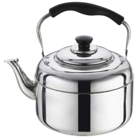 2L Bouilloire de cuisinière, XU, Inox Théières pour Cuisinière, Bouilloire gaz, Poignée Résistante à la Chaleur, Théière Inox - KZQ (1/4)