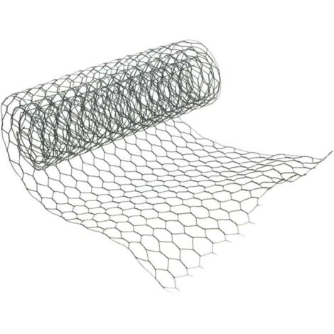 Grillage Poule galvanisé Jardin poulailler, XU, Voliere Triple Torsion Tailles au Choix Maille Fine 0.35mX10m - KZQ