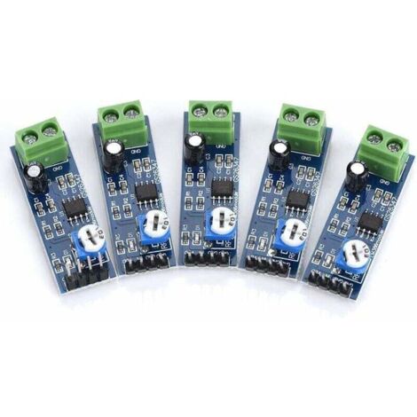 5PCS LM386 Module Amplificateur Audio, XU, 512V, 200 Gain, LM386 Audio Amplifier, Module d'Amplificateur de Puissance Audio Stéréo pour Arduino LM386, L1P8 - KZQ
