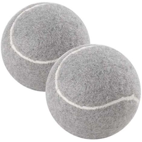 Pack de de 2 Balles Tennis PréDéCoupéEs pour Pieds Meubles et Protection Sol, XU, RevêTement en Feutre RéSistant , Gris - KZQ