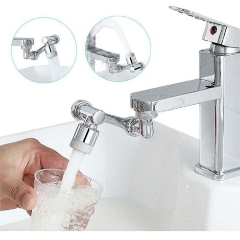 Rallonge de robinet pivotant à 1080° Aérateur d'eau universel pour évier 2 modes Destiné cuisine, XU, Salle Angle rotation 360° robotique multifonction Lavage KZQ - KZQ