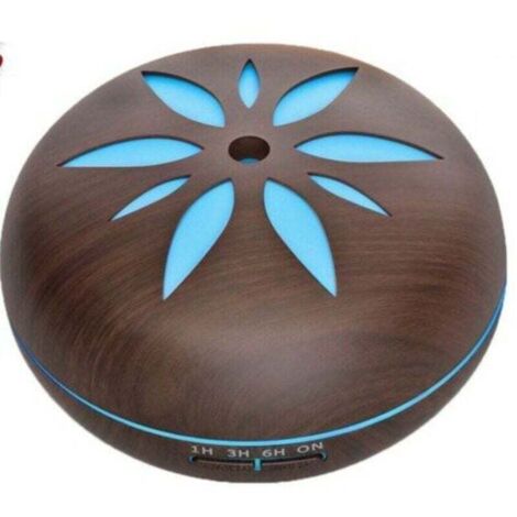 Humidificateur ultrasonique d'atomiseur de diffuseur d'aromathérapie 550ML foncé, XU, Bande lumineuse d'huile d'humidificateur d'intérieur 7 couleurs LED foncé KZQ - KZQ (1/4)