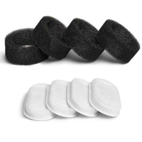Filtre Fontaine à Eau pour Chat, XU, 8PCS Filtres + 8PCS Éponges, Filtre Fontaine Chat avec la Résine et Charbon Actif - KZQ