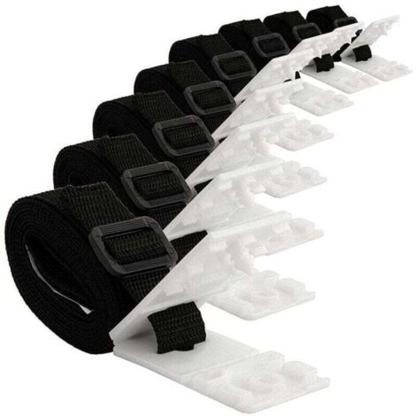 Kit de fixation pour bâche solaire de piscine - 8 sangles de couverture , XU,solaire - Kit de sangles pour couverture solaire - Fixation de bobine de couverture - KZQ (1/4)