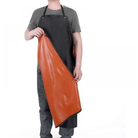 Tablier de Travail Mince PVC Poids léger Imperméable Tablier Tablier , XU,de jardin d'Abattoir Unisexe Tablier d'Usine Résistant à l'Huile l'Eau - KZQ