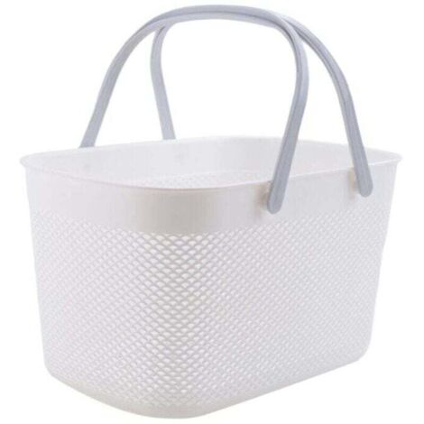 Paniers de Rangement en Plastique Salle Panier , XU,Main avec Capacité D'Outils Stockage MéNage PoignéE - KZQ