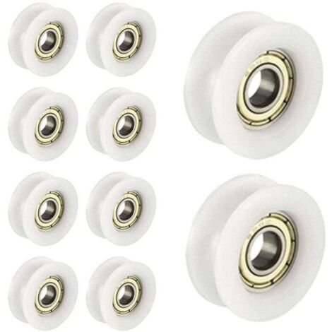 10 PCS OU Nylon en Plastique intégré 608 , XU,roulements Billes de Gorge 6 30 10mm Poulie de Guidage - KZQ