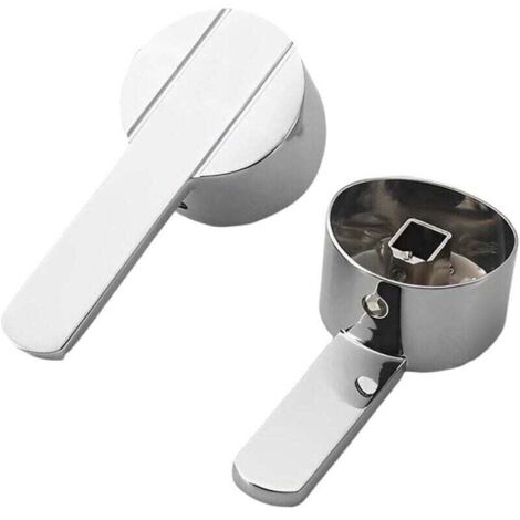 Unique Poignée Remplacement Poignée de Robinet avec Vis Froide Chaude Poignées de , XU,Robinets pour Robinet de Cuisine Salle de Bain/Convient pour noyau de valve de 35 mm, 9 × 9 mm.(1 - KZQ
