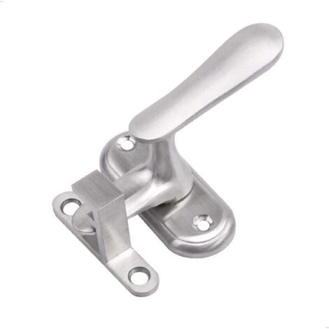 Verrouillage à Angle Droit Boucle Crochet de Sécurité—Loquet de Serrure de Porte à 90 Degrés, XU,Acier Inoxydable Droit Boucle Croche,Convient à la Plupart des Types de Portes, Argent, 1 Pièce. - KZQ