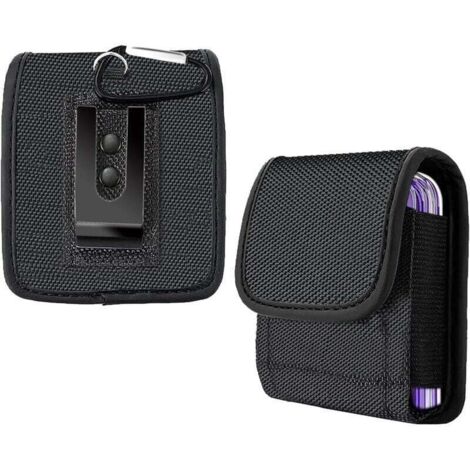 Étui de protection pour téléphone portable avec clip ceinture , XU,pour Samsung Galaxy Z Flip/Z Flip 5G/Z Flip 3 5G (toile Oxford) - KZQ (1/4)