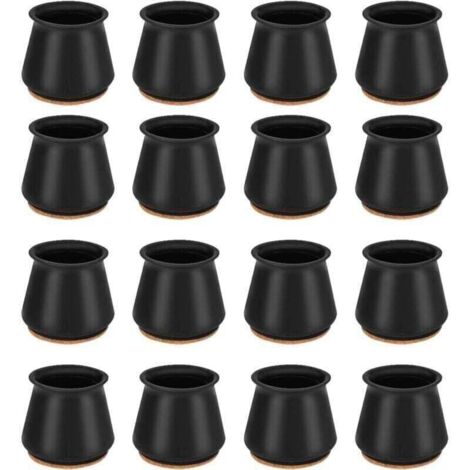 ERQVHQV Protection de Chaise, XU, 16 Couvre-Jambes Chaise Silicone Casquettes Pieds, Protège-Jambes Bureau et Bouchon pour 25-30MM Jambes KZQ - KZQ