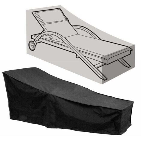 Housse chaise longue jardin Résistant à l'eau pour transat de avec matériau 210D durable, XU, Bache salon soleil (taille 208 L 76 W 78 H) KZQ - KZQ (1/4)