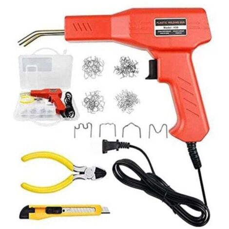 Machine à souder le plastique 50 W, XU, Machine à souder le plastique 220 V, 200 agrafeuses thermiques 50 W, Kit de réparation de soudage plastique pour réparation de pare-chocs de voiture - KZQ (1/4)