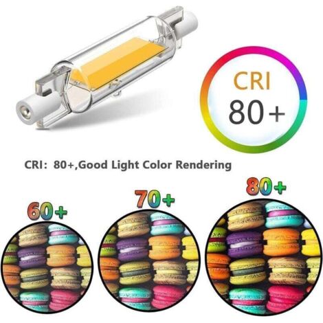 Lampe LED R7s -Ampoule R7S 78mm Réglable luminosité, XU, 10W R7S ...