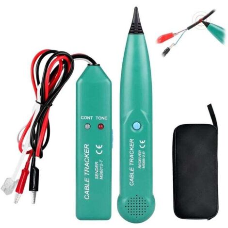 MS6812 Traceur Cable, XU, Cable Tracker, Detecteur Robot Tondeuse, Câble Transportable, Testeur Téléphonique, Electrique Destiné à Téléphone Traqueur KZQ - KZQ