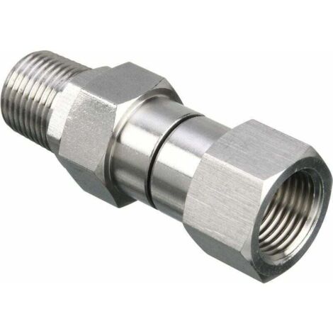 Nettoyeur haute pression pivotant 3/8 NPT , XU,filetage mâle raccord acier inoxydable 4500 PSI, produit qualité supérieure, durable et fiable, matériaux sélectionnés - KZQ (1/4)