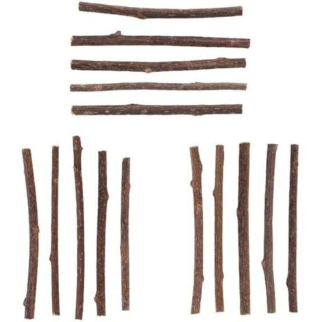 15 PièCes SéRies Naturel Silvervine BâTons pour , XU,Cataire Matatabi à MâCher Dents Molaire Chat de Nettoyage - KZQ