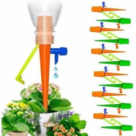 Irrigation Goutte é Goutte Automatique Kit de 12pcs Goutteurs d'Arrosage , XU,Automatique Réglable pour Jardin Maison Intérieur Extérieur Pendant Vos Vacances - KZQ (1/4)