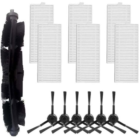 Pack de de 13 brosses latérales principales pour aspirateur robot pour Tapo RV10 RV30, XU, 1 brosse à rouleau principale, 6 filtres, 6 bro - KZQ (1/4)