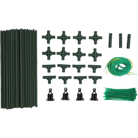 Potager Grillage 48 Pouces avec Treillis et Attaches, Kit Échafaudage Démontable Lourd 11mm pour Plantes Grimpantes (1/5)