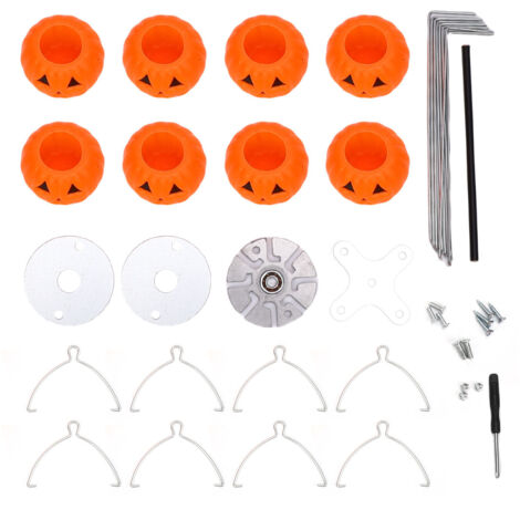 Distributeur de graines en forme de citrouille tournante pour Halloween décoration jardin