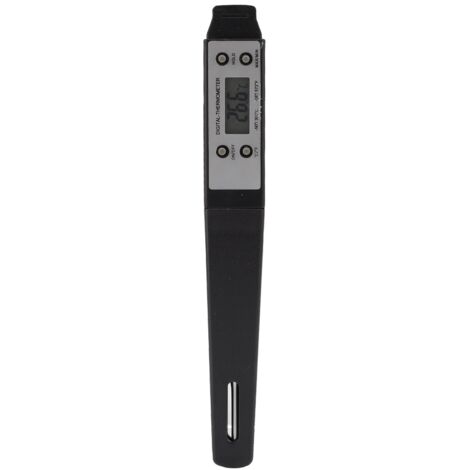 Thermomètre de Cuisine Électronique pour Aliments, Boulangerie, Lait et Café, Noir