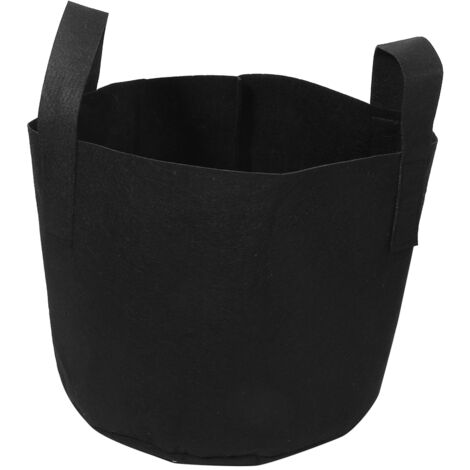 Sacs En Plastique Végétal 1MM Noir Taille 25x30cm Pour 5 Gallons Individuel Idéal Pour Le Jardinage Et La Culture Des Plantes (1/5)