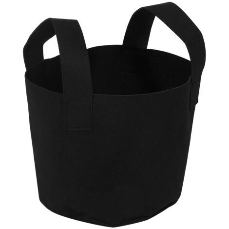 Sacs en Plastique Écologiques Noirs 18x20cm pour Jardinage et Cultivation (Équivalent 2 Gallons) (1/3)