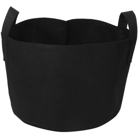 Sac En Plastique Végétal Noir 1MM 28x40cm 10 Gallons Individuel (1/3)