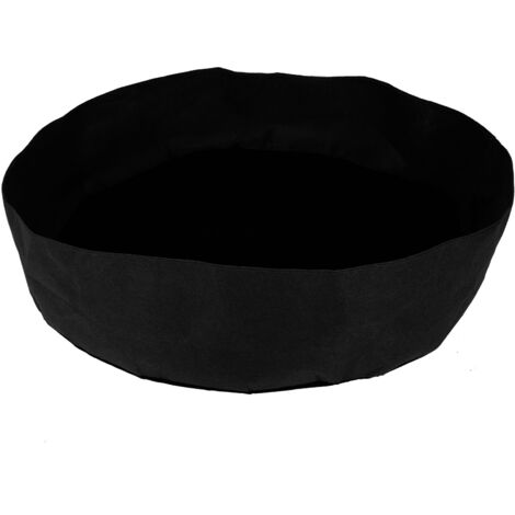 Sac de Culture Ronde Intérieur Extérieur en Felt pour Jardin Potager 127cm30cm Noir (1/5)