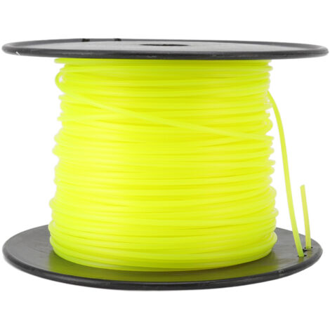 Fils de Tonte pour Débroussailleuse Universel 3.0MM Jaune Rond 100M Compatible avec Husqvarna Ryobi Echo-KZQ (1/5)