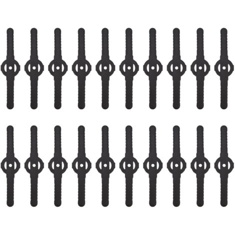 Lot de 20 Lames de Tondeuse en Plastique pour Débroussailleuse Électrique Jardin Accessoires Compatible avec Débroussailleuses à Batterie Lithium-KZQ