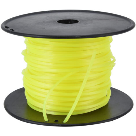 Ligne de débroussailleuse carrée 3,0 mm compatible Husqvarna Ryobi Echo Stihl - Jaune 50 m - KZQ (1/5)