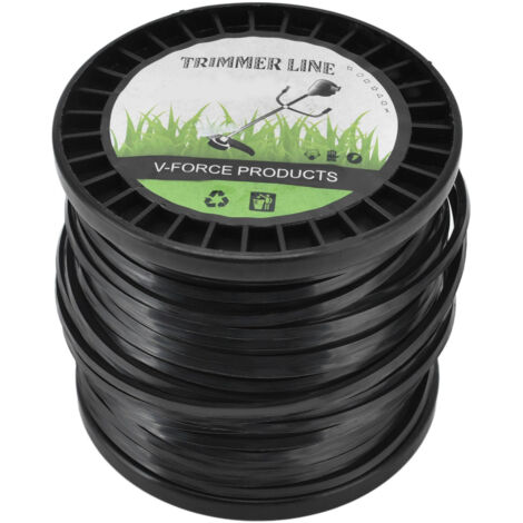 Fils de Débroussailleuse Ronde 3,3MM pour Tronçonneuse 50m Noir - KZQ (1/5)