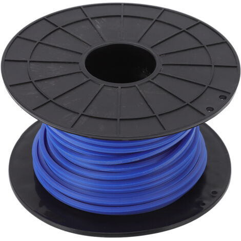 Fil de Coupe Carré 4,0mm x 30m pour Taille-Haies Universel - Bleu - KZQ