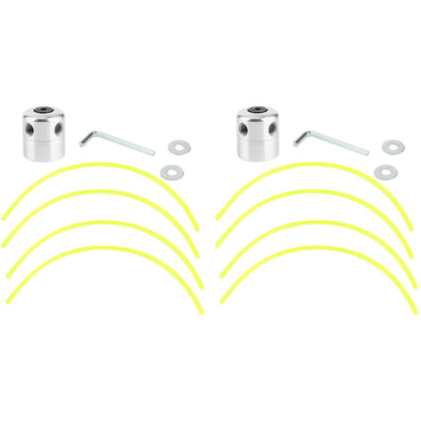 Lumières Latérales en Aluminium Tête de Coupe avec Écrou et Ligne de Coupe 2 Pièces Ensemble KZQ