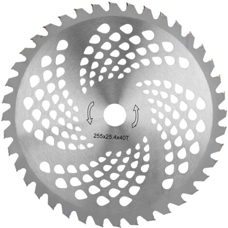 Accessoires de Tondeuse 40T Lames en Alliage pour Découpe d'Herbe Disque Circulaire en Acier Manganèse - KZQ