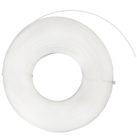 Corde Ronde Blanche en Nylon pour Tondeuse 1.6mm x 175m - Fil de Coupe Durable pour Têtes de Tonte - Idéal pour le Jardinage et l'Entretien des Pelouses -KZQ (1/5)