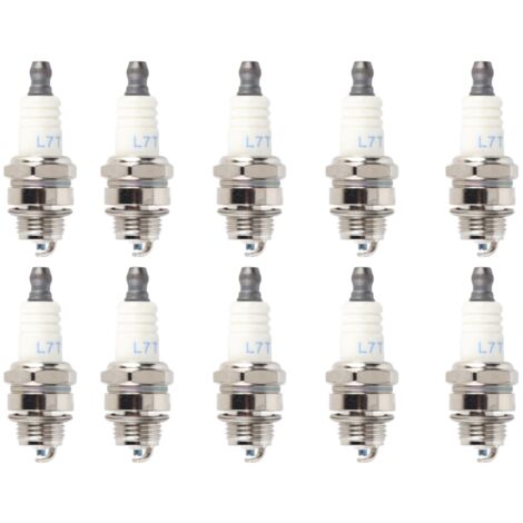 Lot de 10 Bougies d'Allumage pour Tronçonneuses et Tondeuses - KZQ