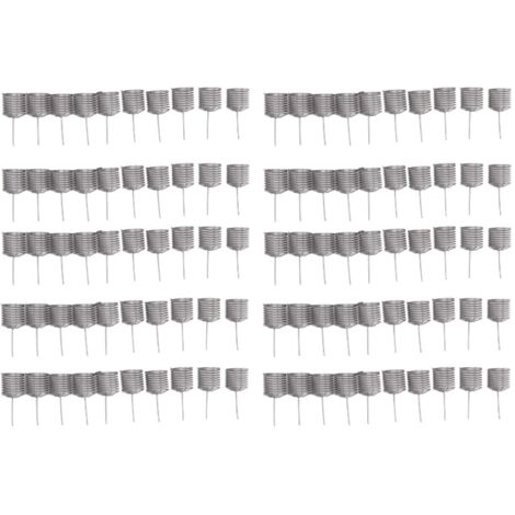 100 Pièces Bacs à Engrais pour Bonsaï en Acier Inoxydable Forme Cylindrique Petits Outils de Fertilisation pour Plantes-KZQ (1/5)