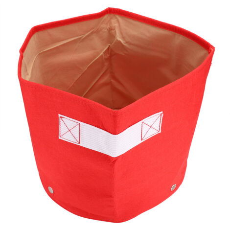 Nouveaux Sacs de Culture en Feutre Colorés Taille 7 Gallons Rouge - Idéal pour le Potager et la Jardinerie-KZQ (1/3)