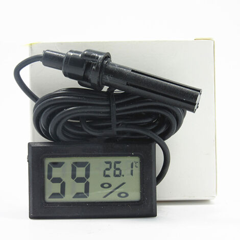 Thermomètre Hygromètre Numérique à Sondes pour Intérieur Précis Mesure Température Humidité-KZQ