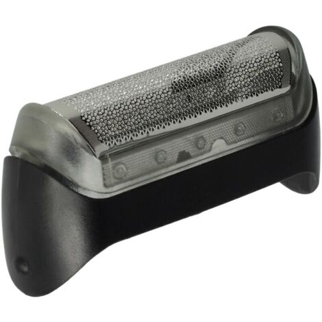 vhbw Grille de rasoir remplacement pour Braun 10B, 20B pour rasoir électrique - Avec cadre, noir / argent (1/4)