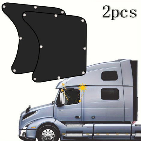 Halbhohe Seitensonnenschutzblenden – 2-teiliges Set – Seitensonnenschutzblenden für LKWs – Sonnenschutzblenden für Autofenster – Isolierender Sonnenschutz – Schutz für LKW-Fahrerfenster (1/4)