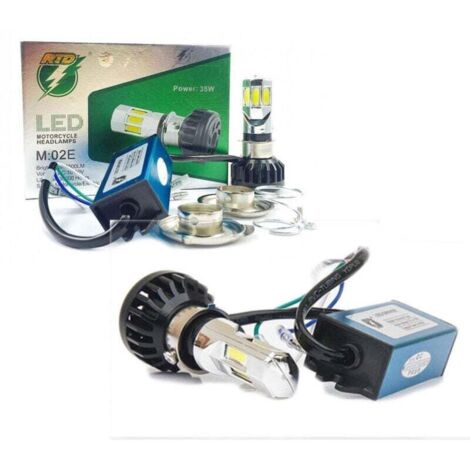 YMYNY – Faro Lampada Led H4 H6 6 Kit pro Motorrad Motorrad 35 W Watt Mod. M02e 3500 Lmn - (1/4)